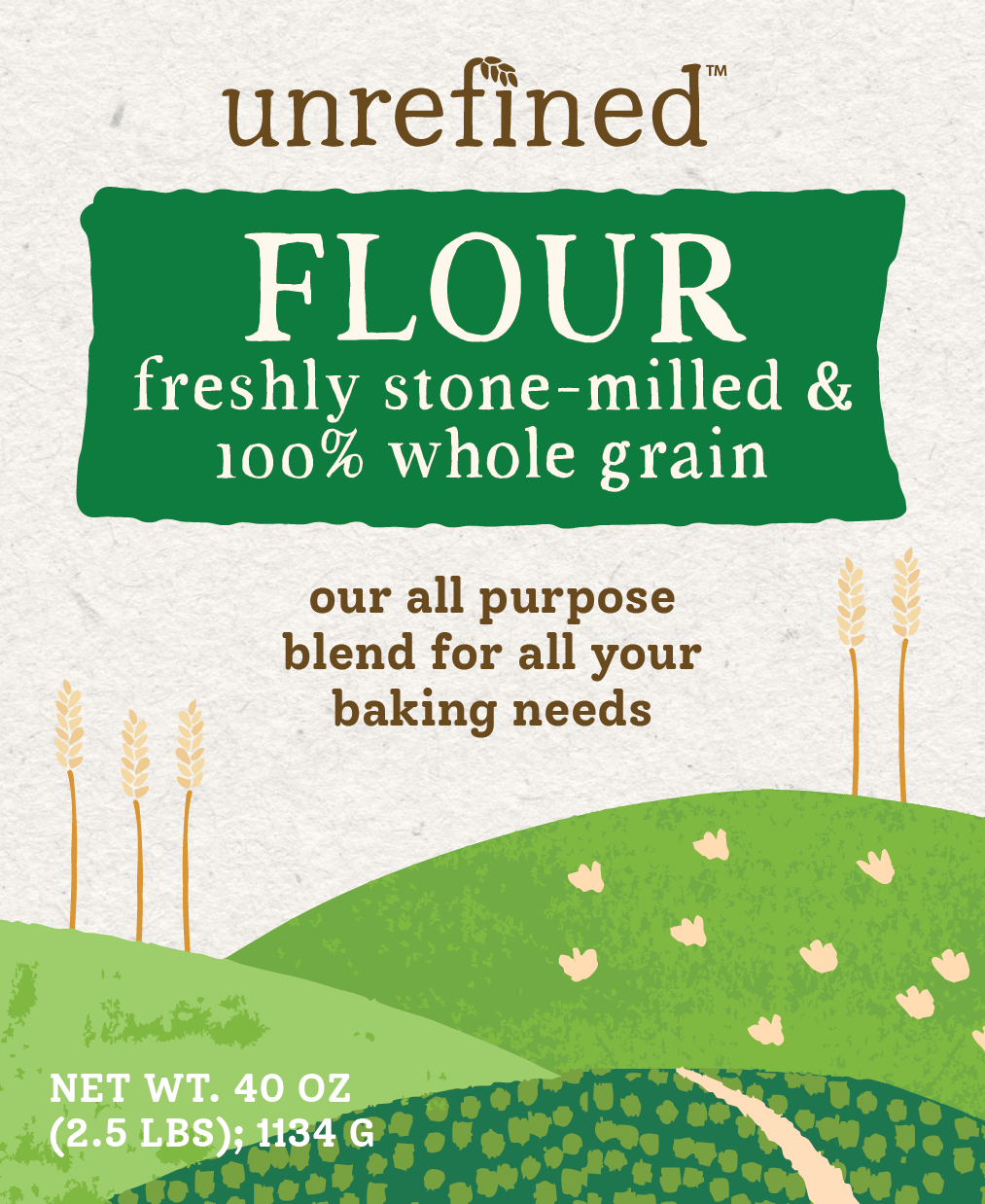 Stone-Milled Whole Wheat Flour Blend - 2.5 #s