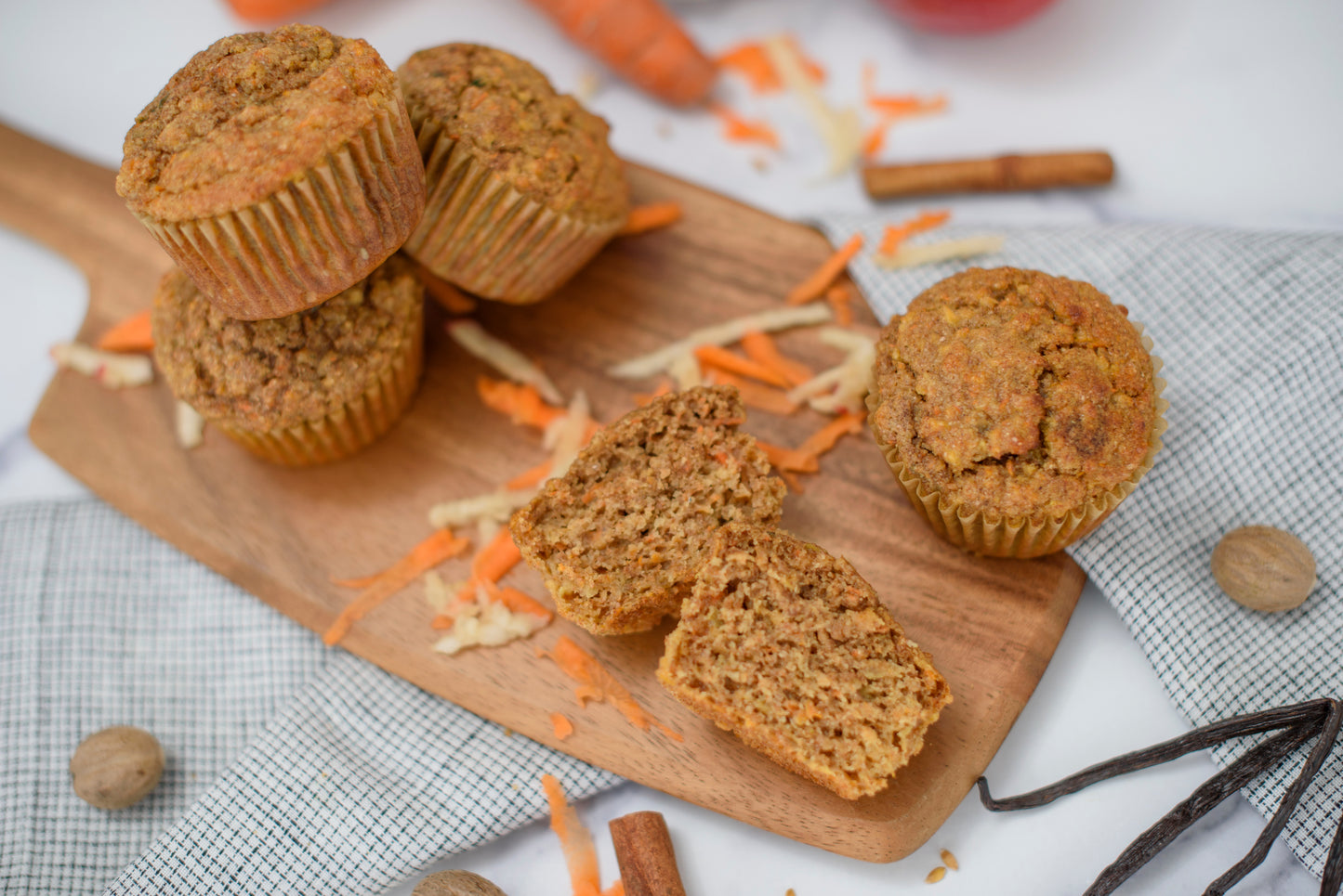 Apple + Carrot Muffins - 4 pack